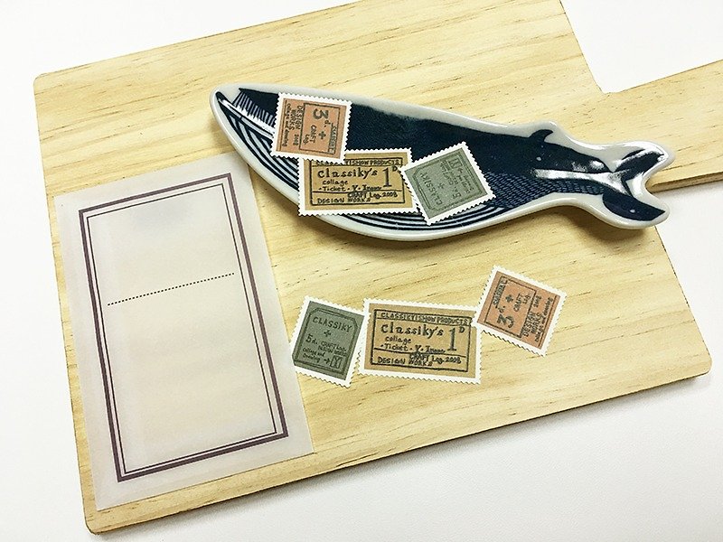 仓敷意匠 x 井上阳子 Craft Log's 邮票贴纸 (45215-01) - 贴纸 - 纸 多色