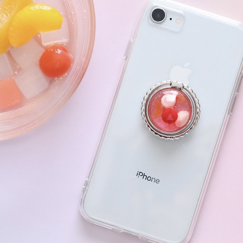 桃色フルーツポンチのスマホリング - 手机配件 - 树脂 粉红色