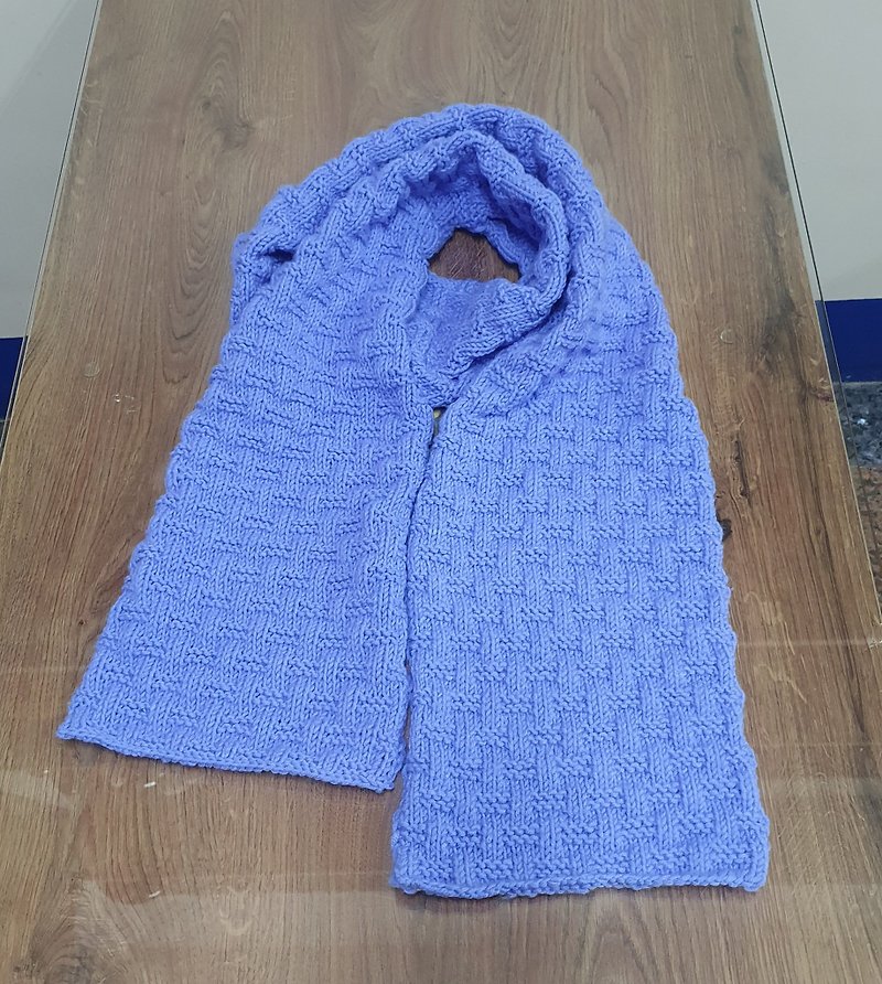 毛线编织围巾(棒针)末含材料费 - 编织/羊毛毡/布艺 - 棉．麻 