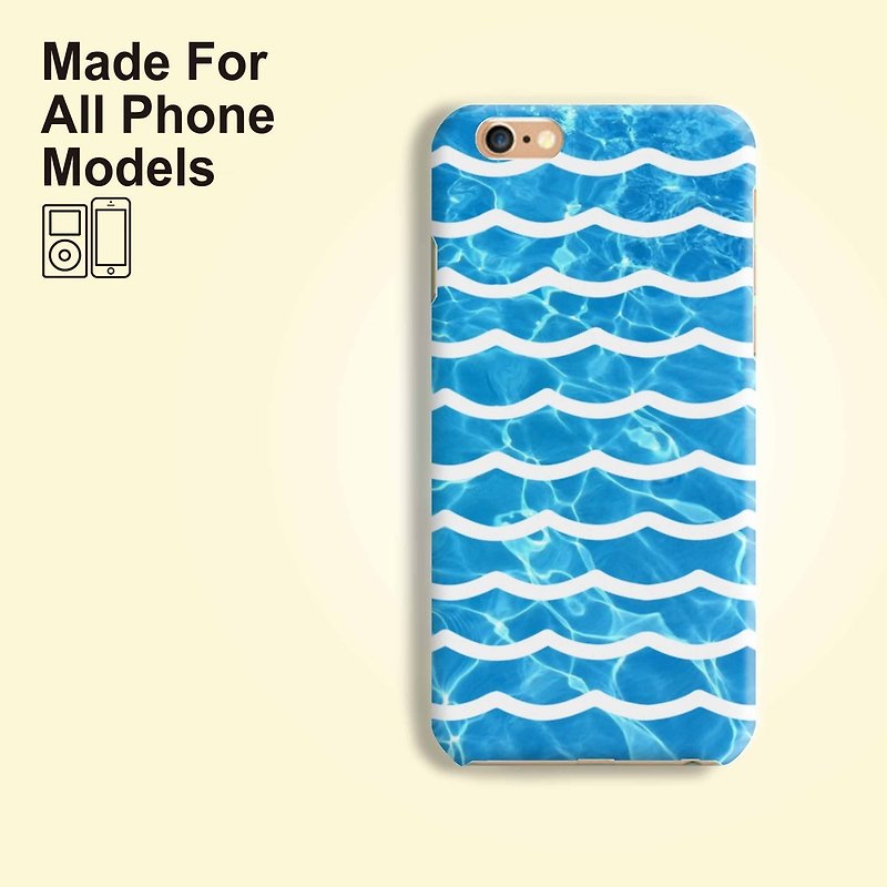 水波浪手机壳iPhone 11 Pro Max XSXR 8 7 Samsung S10 HTC Asus - 手机壳/手机套 - 塑料 多色