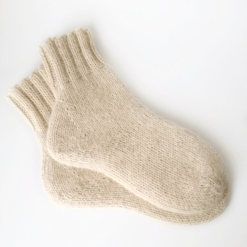 手工编织订制男士治疗保暖羊毛袜 - 天然羊毛纱线 - 袜子 - 羊毛 