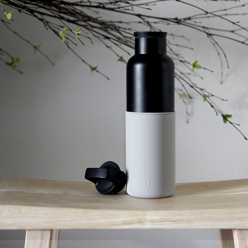 美国HYDY时尚保温水瓶 CinCin Black系列 |云灰-黑瓶 - 590ml - 水壶/水瓶 - 塑料 多色