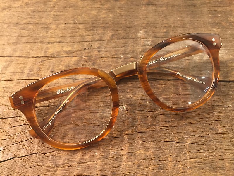 Absolute Vintage - Staunton Street(士丹顿街) 复古梨形板材幼框眼镜 - Brown 啡色 - 眼镜/眼镜框 - 塑料 