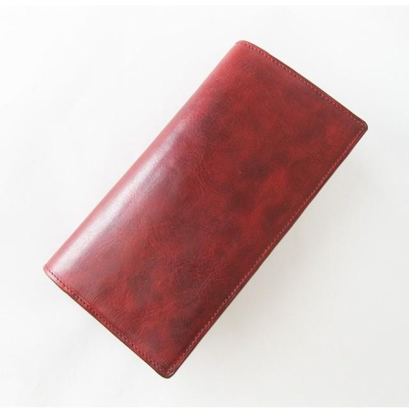 Basicロングウォレットplus  RED - 皮夹/钱包 - 真皮 红色