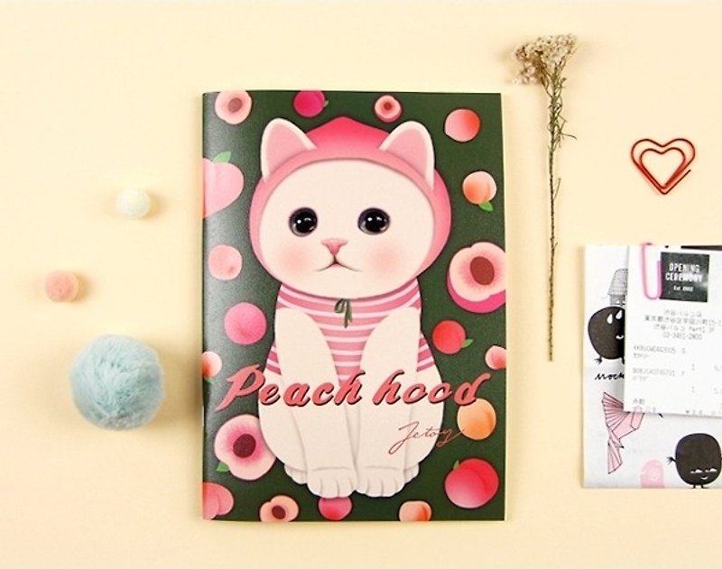 JETOY, 甜蜜猫 Play 笔记本 ( B5 横条)_Peach hood  J1704403 - 笔记本/手帐 - 纸 粉红色