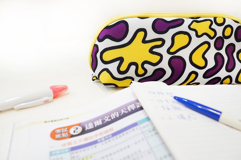 化妆包 笔袋 铅笔盒 开学用品 文具 旅行收纳-Glare 印花 - 铅笔盒/笔袋 - 聚酯纤维 紫色