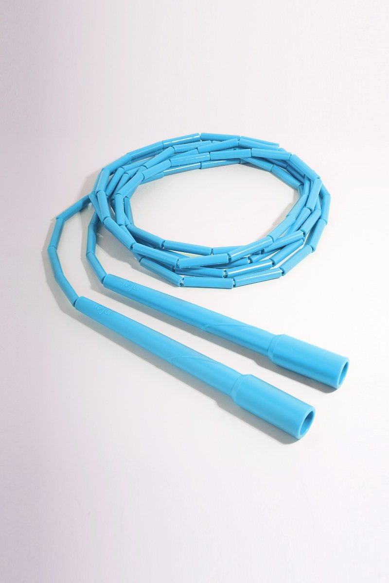 【J3】跳绳 节拍绳 拍子绳 3米 (长柄重拍-天空蓝) - 运动/健身用品 - 塑料 