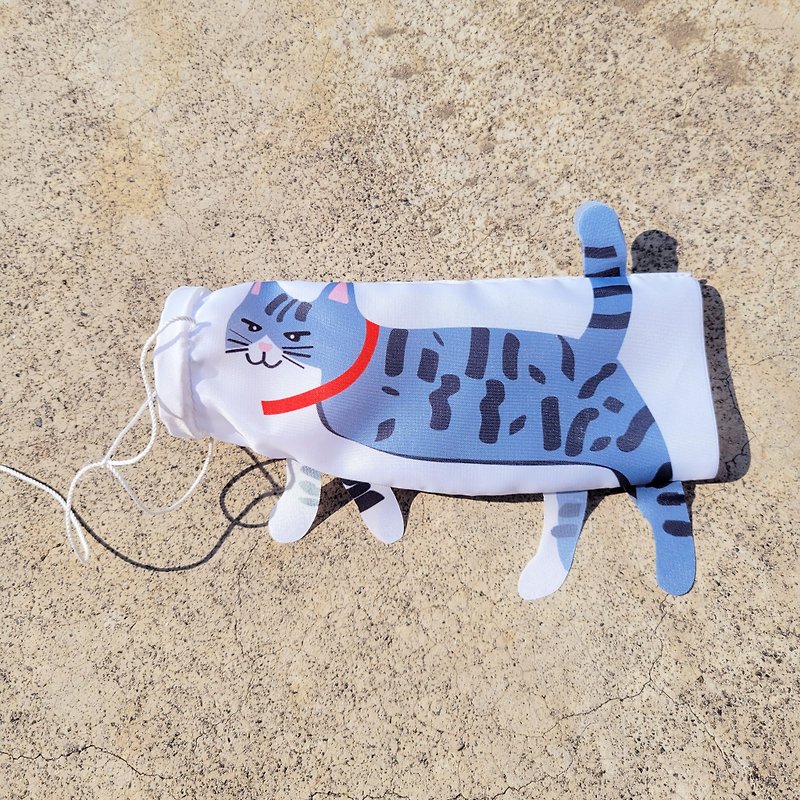 猫咪鲤鱼旗 - 蓝灰 - 其他 - 聚酯纤维 灰色