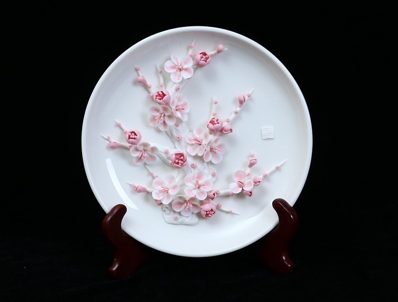 喜瑞瓷-梅花盘 - 其他 - 瓷 粉红色