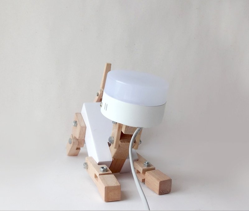 LED Lamp Dog No.1 ( X-mas White ) - 灯具/灯饰 - 木头 白色