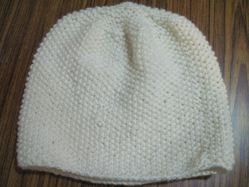 米白珍珠米粒帽      - 帽子 - 羊毛 白色