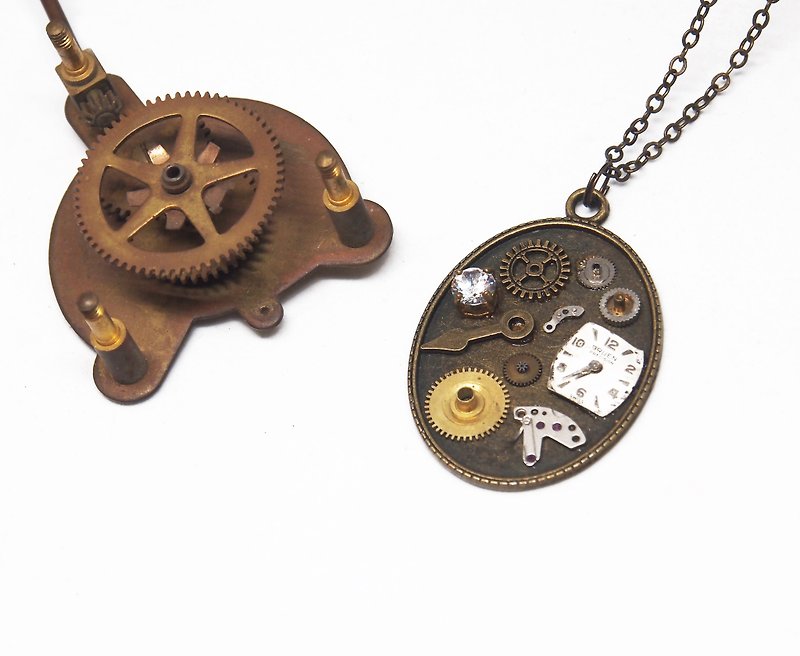 【miniature museum 袖珍博物馆】wonderland wheel - 项链 - 其他金属 金色