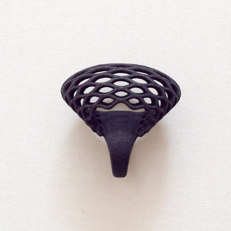 グローブ　リング　黒 - 戒指 - 塑料 黑色