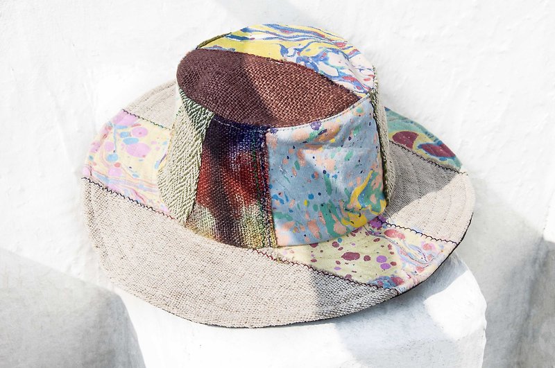 南美风手织棉麻帽 编织帽 渔夫帽 遮阳帽 草帽-海洋旅行帽子 - 帽子 - 棉．麻 多色