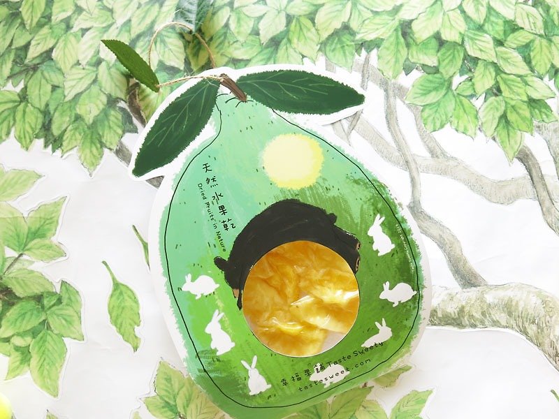 幸福果铺-月兔柚子熊款造型水果干(一份两包) - 水果干 - 新鲜食材 绿色