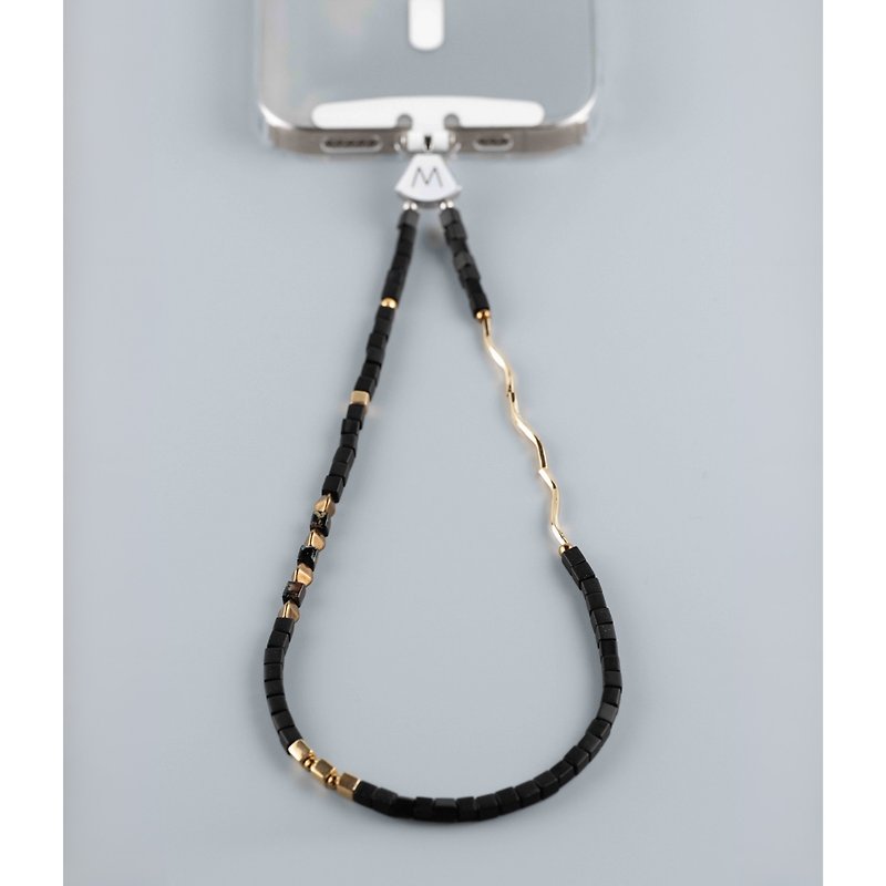 M.Beads 日本串珠手机手链 /手机链 /手机吊饰 Cedar - 吊饰 - 其他材质 黑色