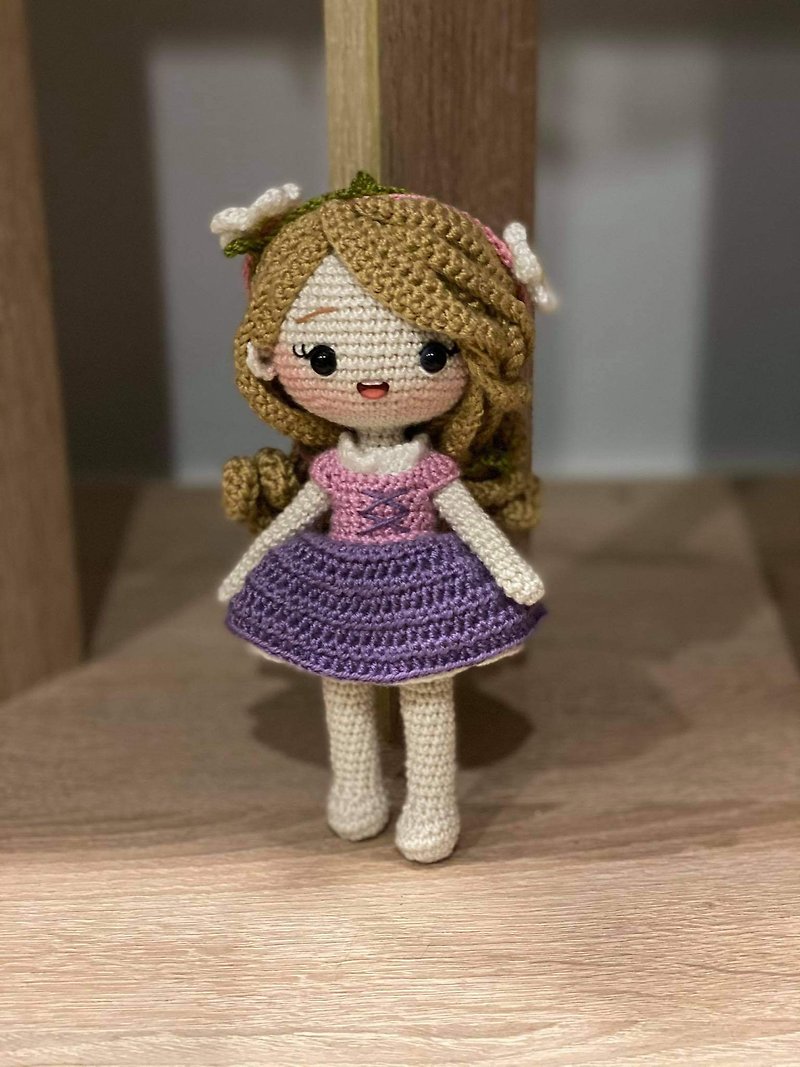 crochet doll , rapunzel , tangled , princess doll , toy , amigurumi - 玩偶/公仔 - 其他材质 多色