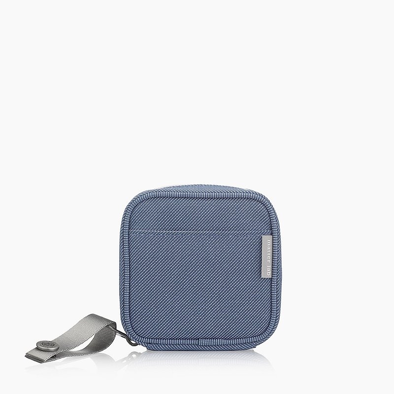 Blanc Macbook电源 线材 小物收纳袋-沉静蓝 - 电脑包 - 防水材质 蓝色