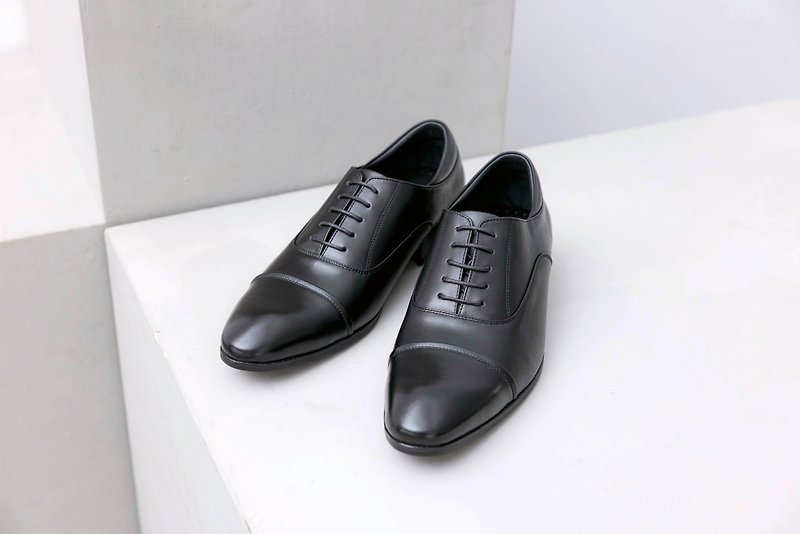 牛津鞋基本款 经典黑 绅士鞋 商务鞋 皮鞋 男 - 男款牛津鞋/乐福鞋 - 真皮 黑色