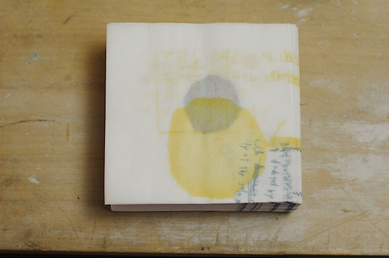 仓敷意匠 x 井上阳子 Craft Log's 餐巾纸【涂鸦A / 白色 (45241-01)】生产完了品 - 餐垫/桌巾 - 纸 白色