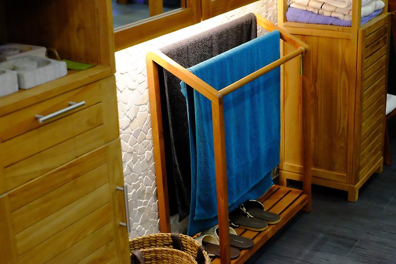 柚木三层浴巾架 毛巾架 Bathroom Towel Rack - 其他家具 - 木头 