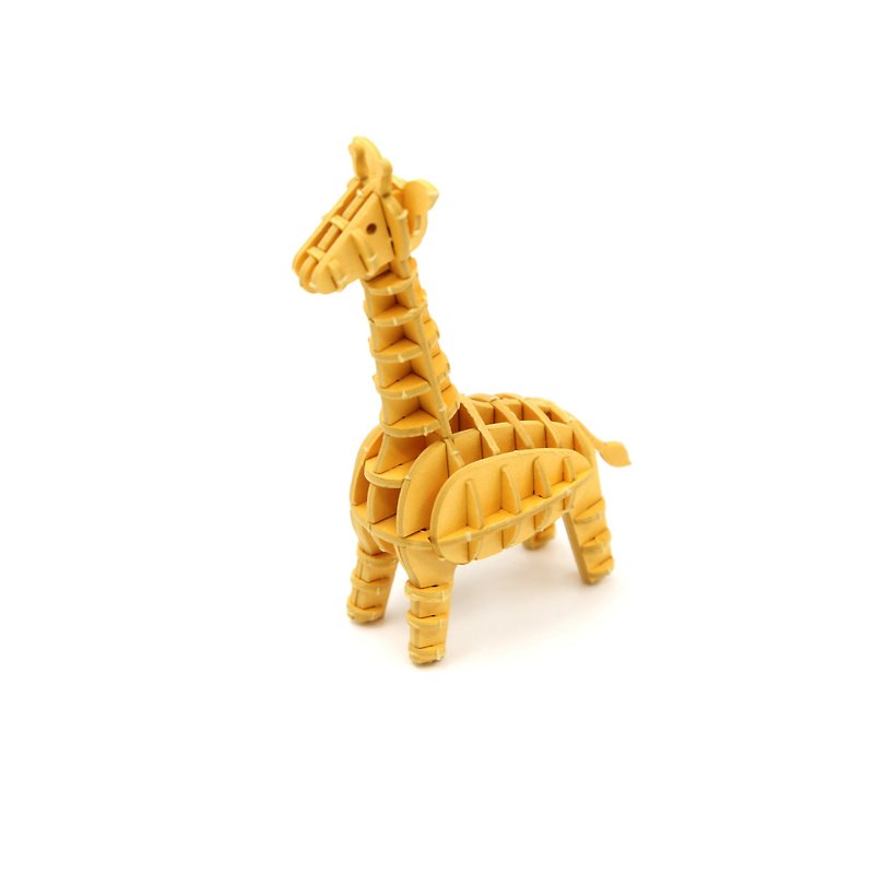 Jigzle 3D立体纸拼图 | 动物系列 长颈鹿 | 超疗愈 - 拼图 - 纸 黄色