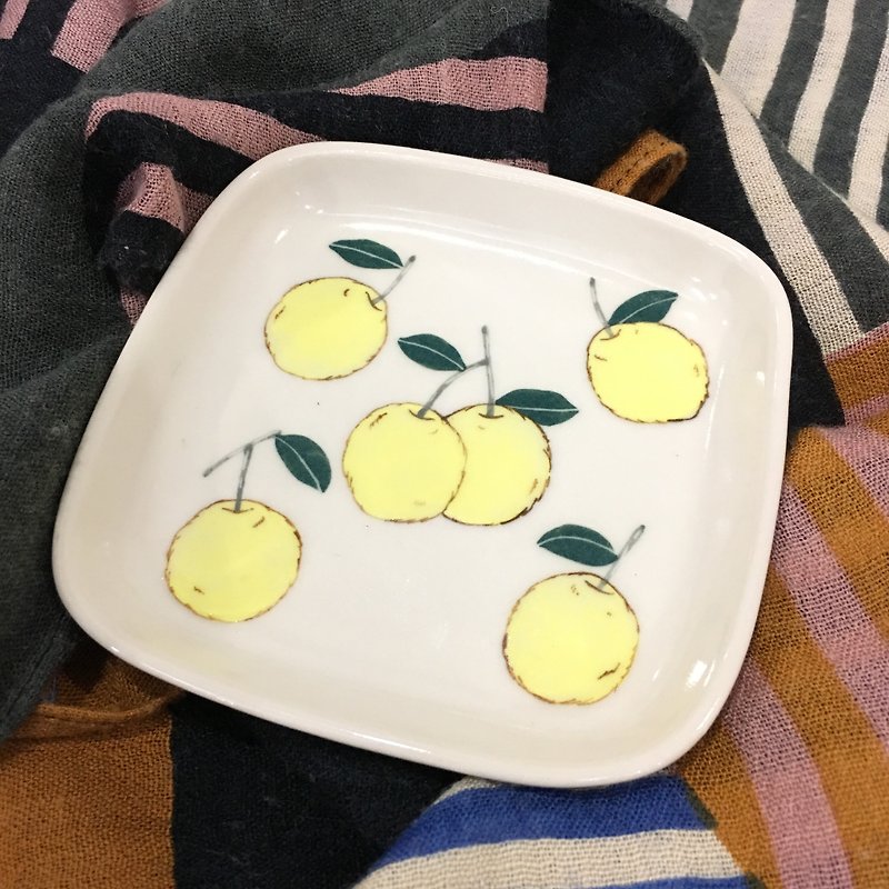 Lemon dish - 浅碟/小碟子 - 陶 