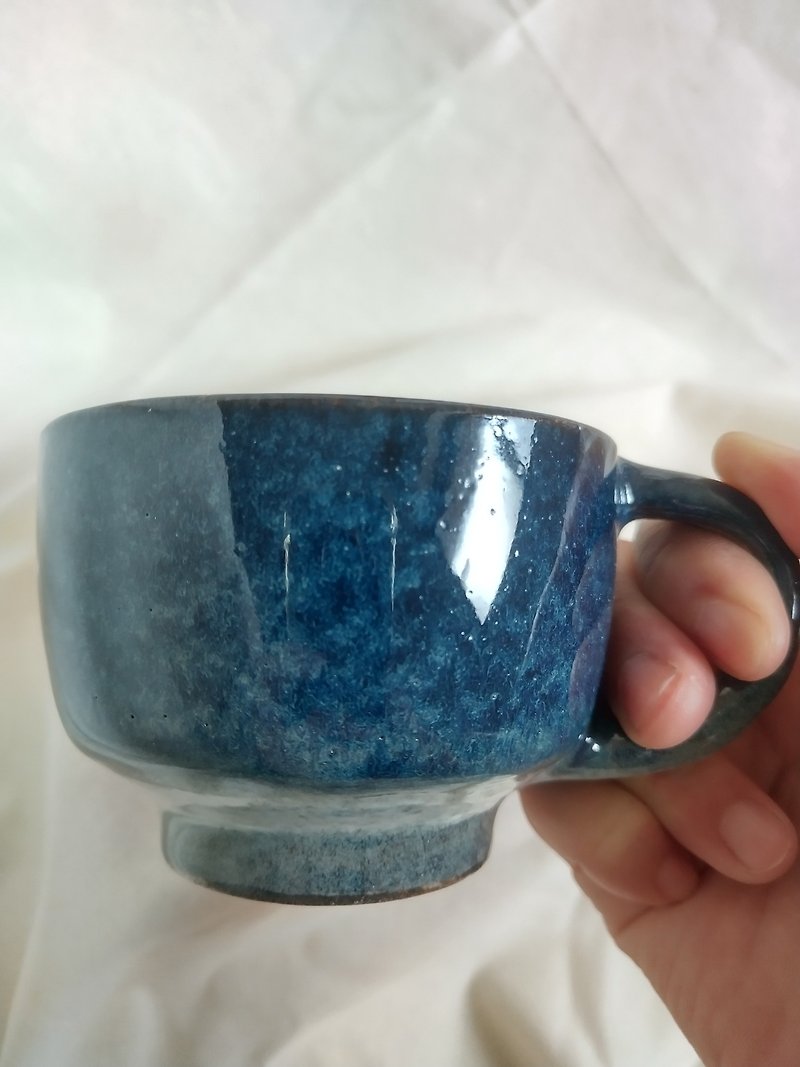 钴蓝茶杯 - 杯子 - 陶 