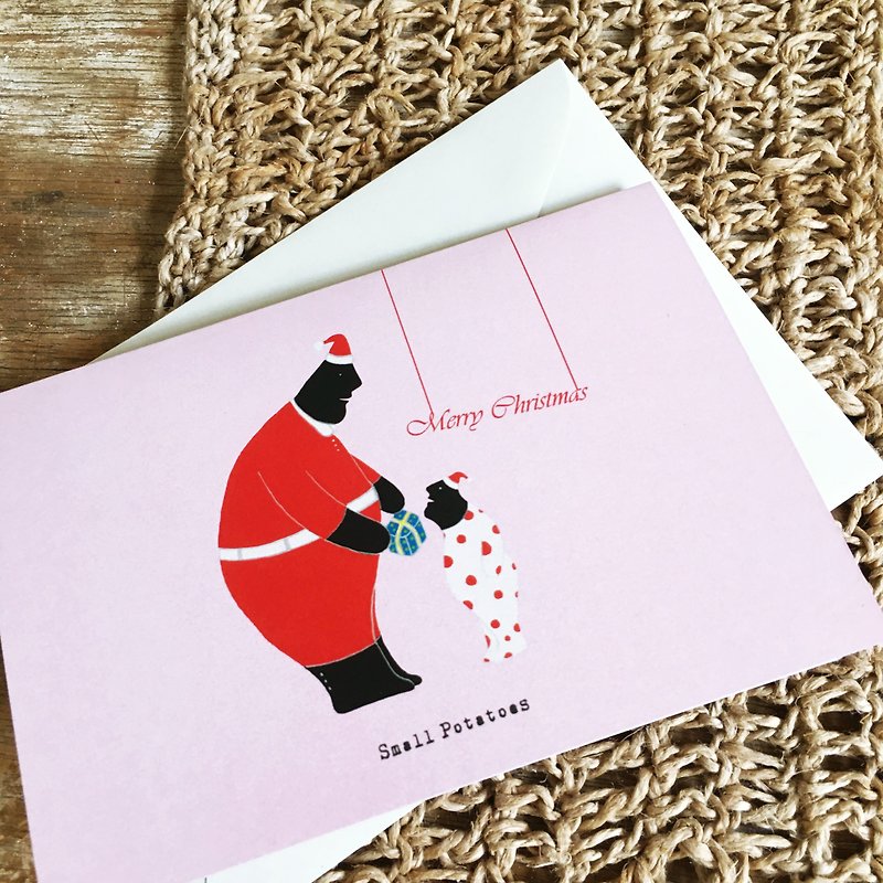 圣诞卡片 Small potatoes / 送礼版 - 卡片/明信片 - 纸 粉红色