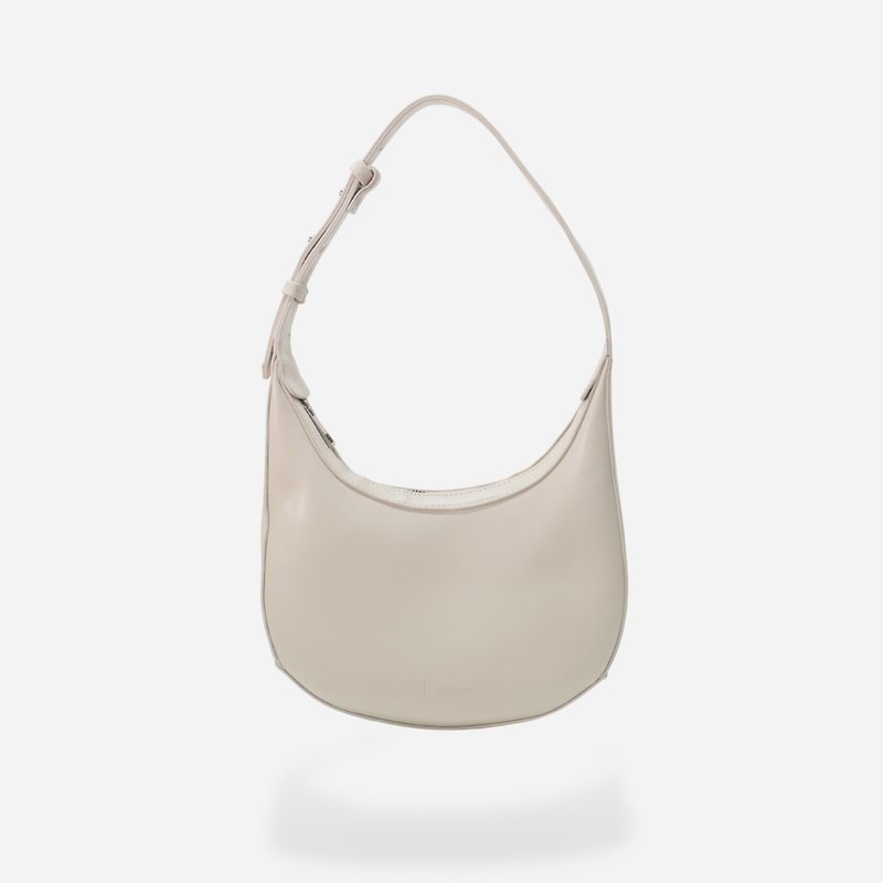 SHOULDER BAG - ANTIQUE WHITE / RUST BRAND - 手提包/手提袋 - 人造皮革 白色