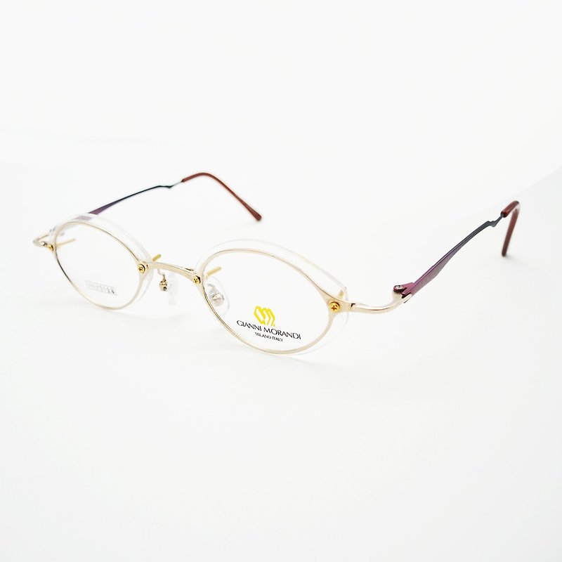 梦露眼镜店 / 日本90年代太空金属眼镜框 no.A03 vintage - 眼镜/眼镜框 - 贵金属 金色