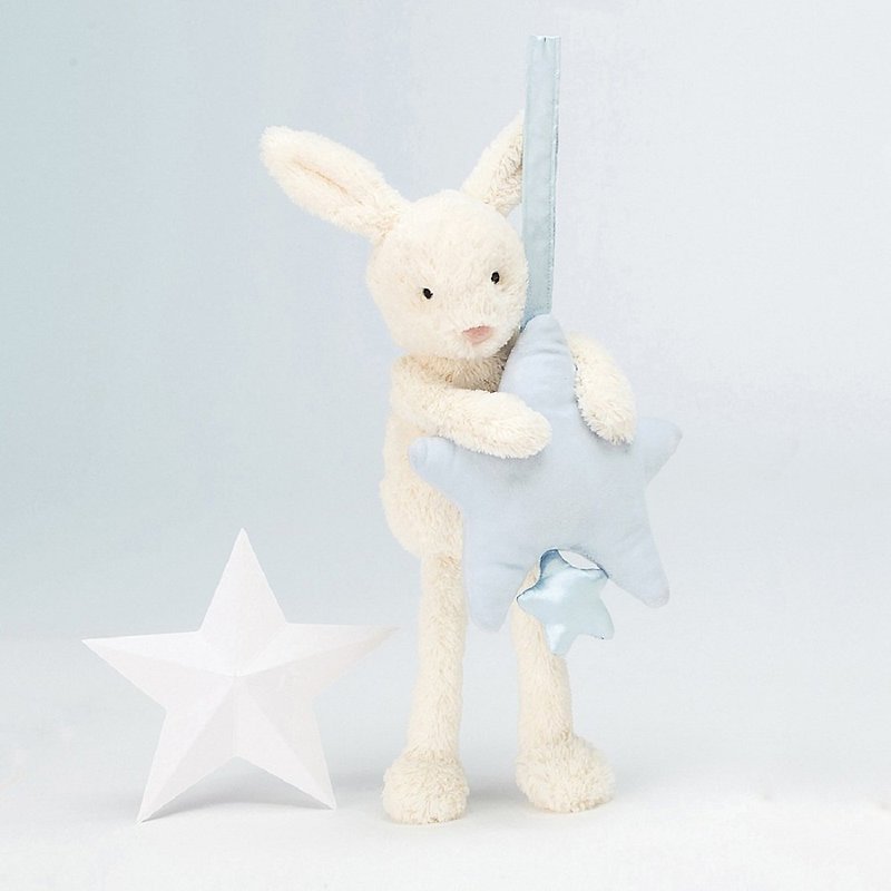 Jellycat 音乐铃 Star Blue Bunny  - 玩具/玩偶 - 聚酯纤维 蓝色