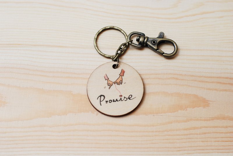 钥匙圈-Promise - 钥匙链/钥匙包 - 木头 咖啡色