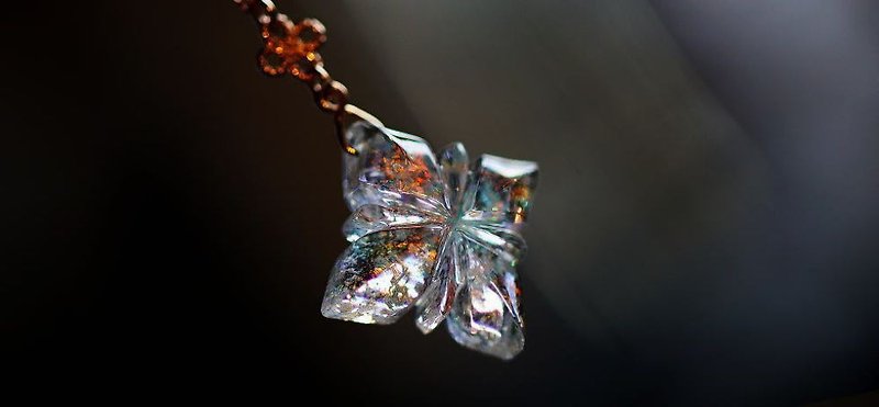 麗しき光の花 - 项链 - 玻璃 透明
