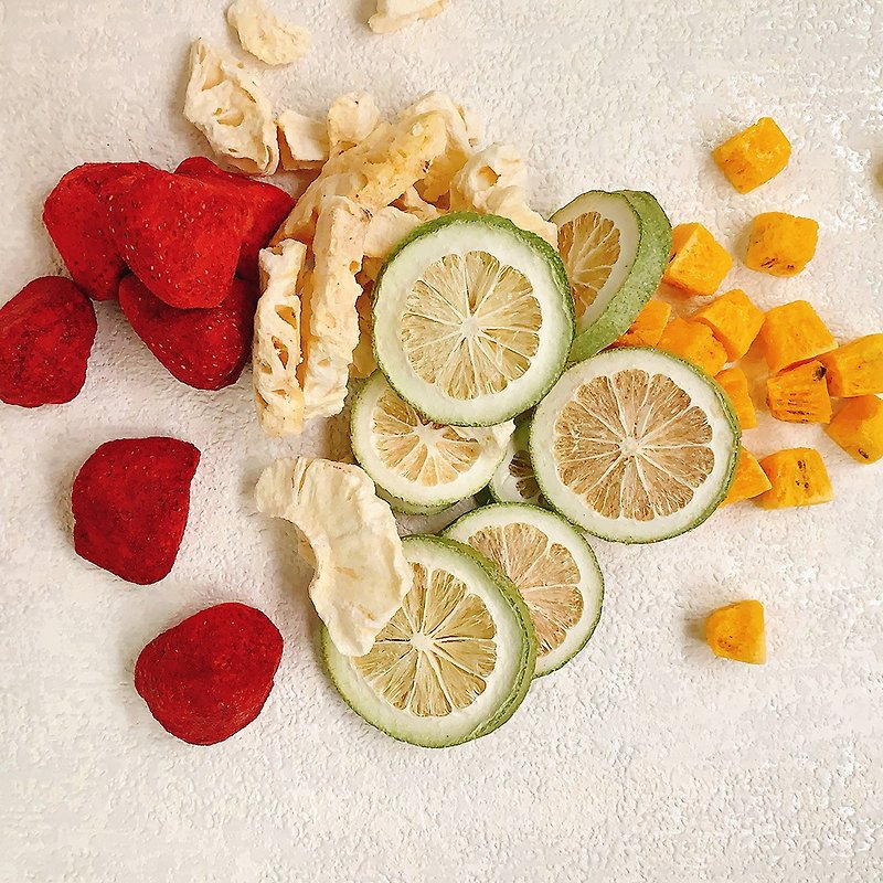 【任选3/6包】无添加果干-草莓|百香果|凤梨|柠檬|芒果|青森苹果 - 水果干 - 新鲜食材 