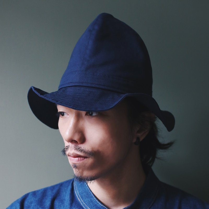 OMAKE  Omabow Bio Hat / 丈青 - 帽子 - 棉．麻 蓝色