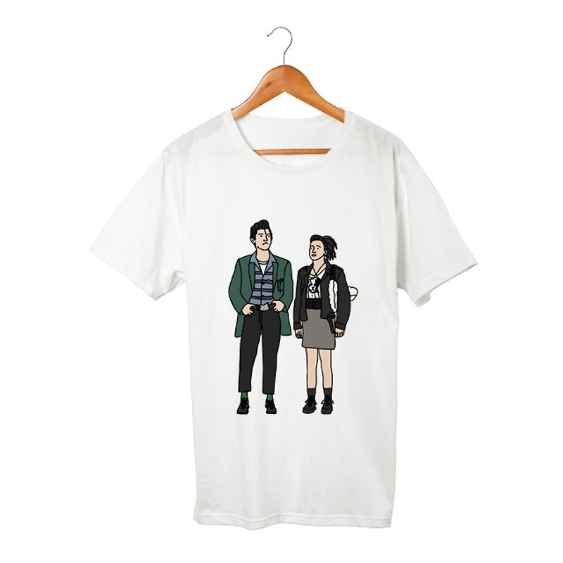 Jun & Mitsuko Tシャツ - 女装 T 恤 - 棉．麻 白色