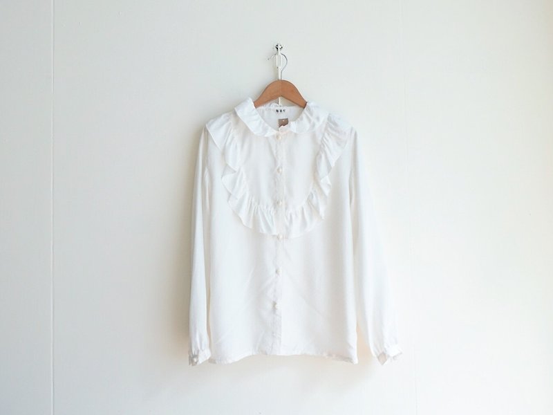 Vintage / 衬衫 / 长袖 no.91 tk - 女装衬衫 - 聚酯纤维 白色
