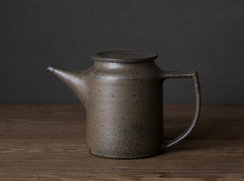 清冈幸道 锖釉茶壶 - 花瓶/陶器 - 陶 咖啡色