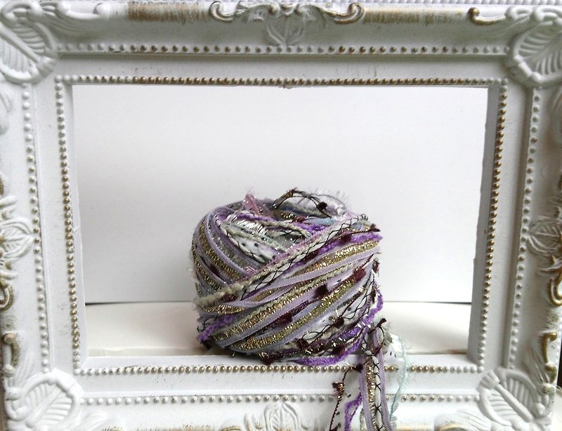 日本混合纱线 - 编织/刺绣/羊毛毡/裁缝 - 聚酯纤维 紫色