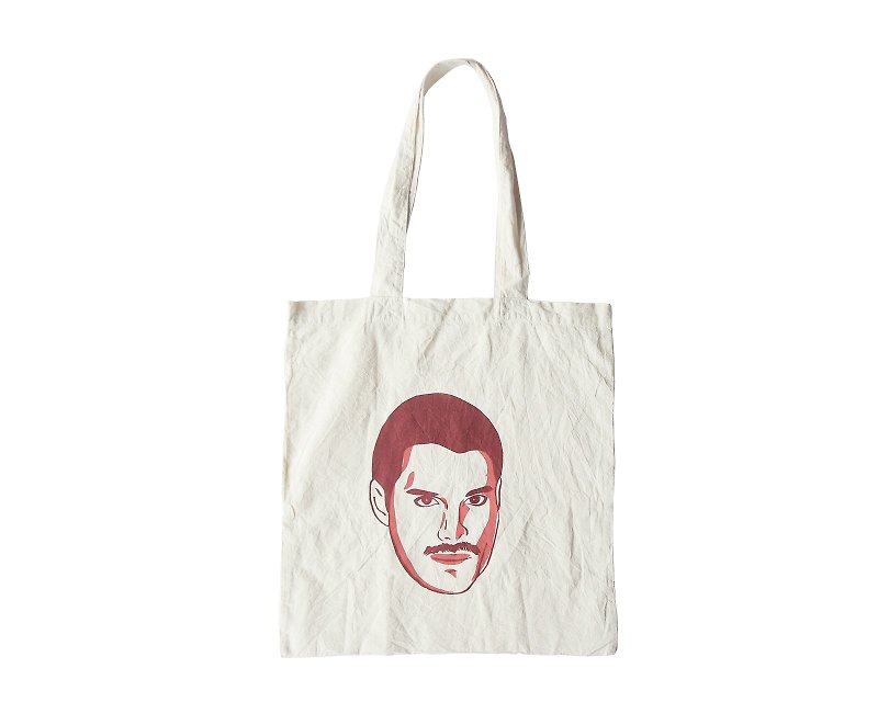 Freddie Mercury Super Soft Tote Bag - 侧背包/斜挎包 - 棉．麻 红色