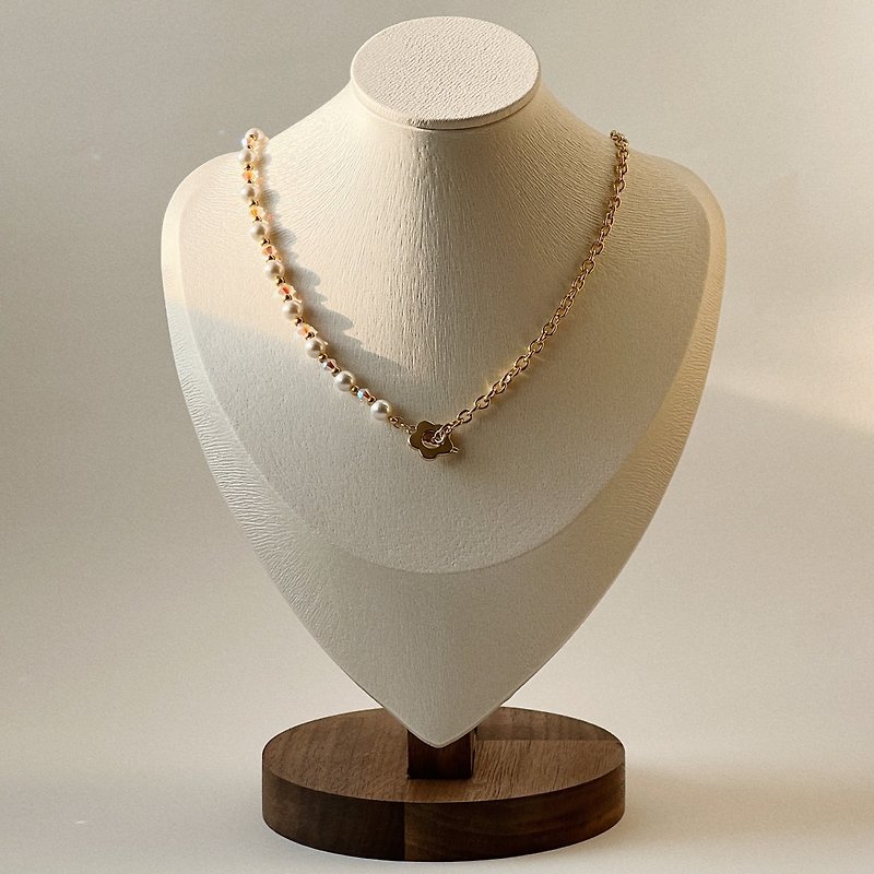 珍珠之恋颈链 - 颈链 - 其他材质 金色