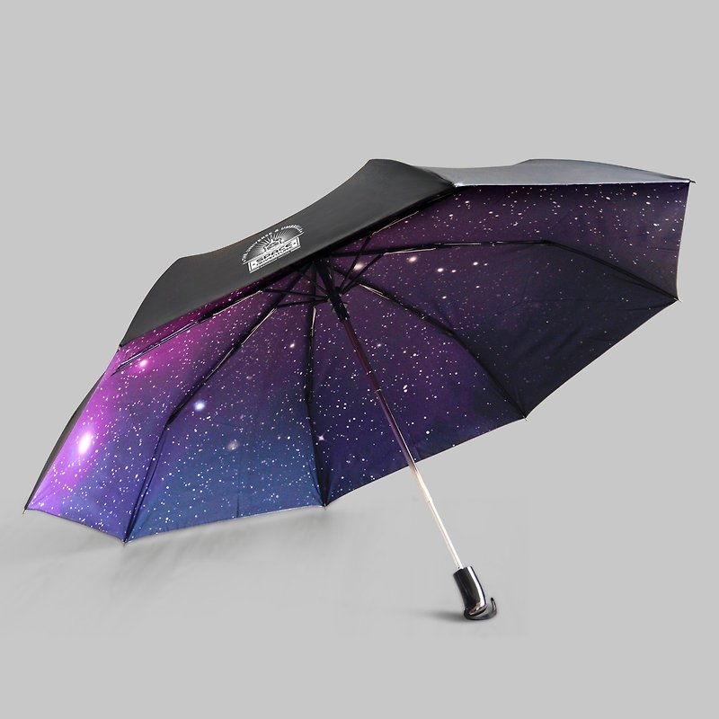 飞向宇宙自动伞|超大伞面27寸|满版星空|台湾福懋伞布_紫 - 雨伞/雨衣 - 防水材质 紫色