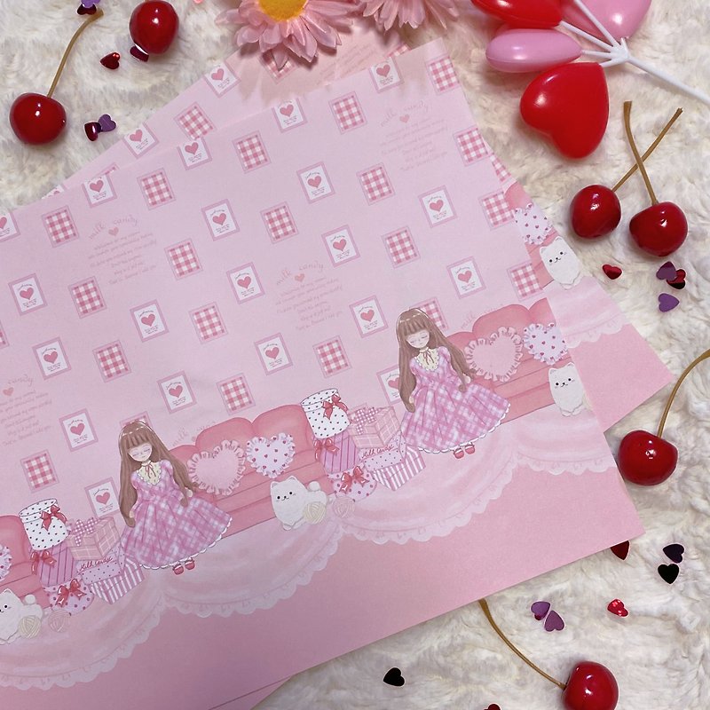 【デザインペーパー】girls room - 红包/春联 - 纸 粉红色