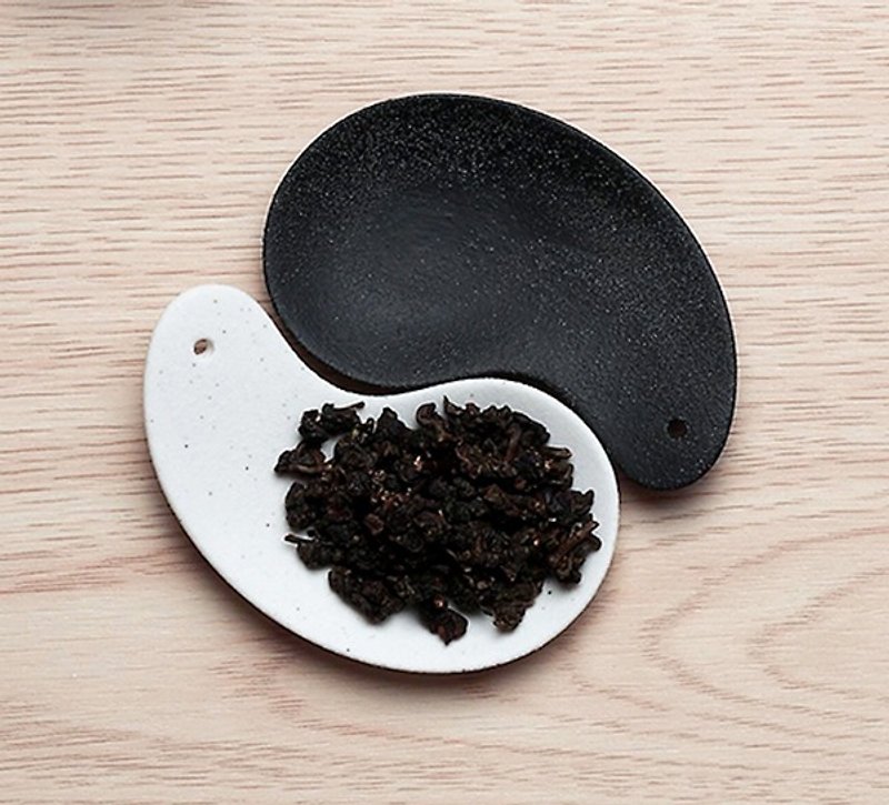 不二堂│岩矿白太极茶匙 (一入) - 茶具/茶杯 - 其他材质 白色