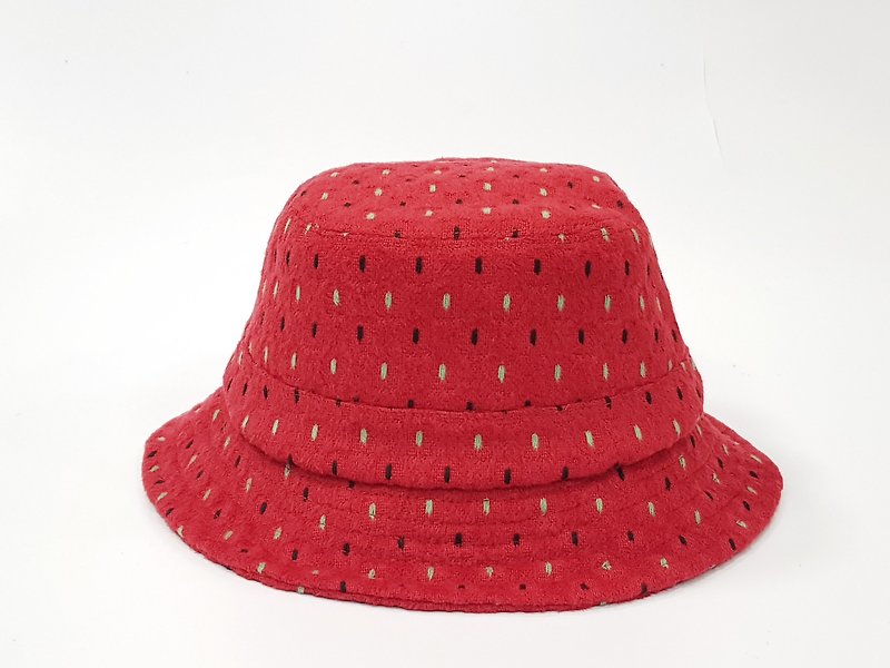 英式圆盘绅士帽-  可口草莓红 #毛料 #限量 #秋冬 #礼物 #保暖 - 帽子 - 其他材质 红色