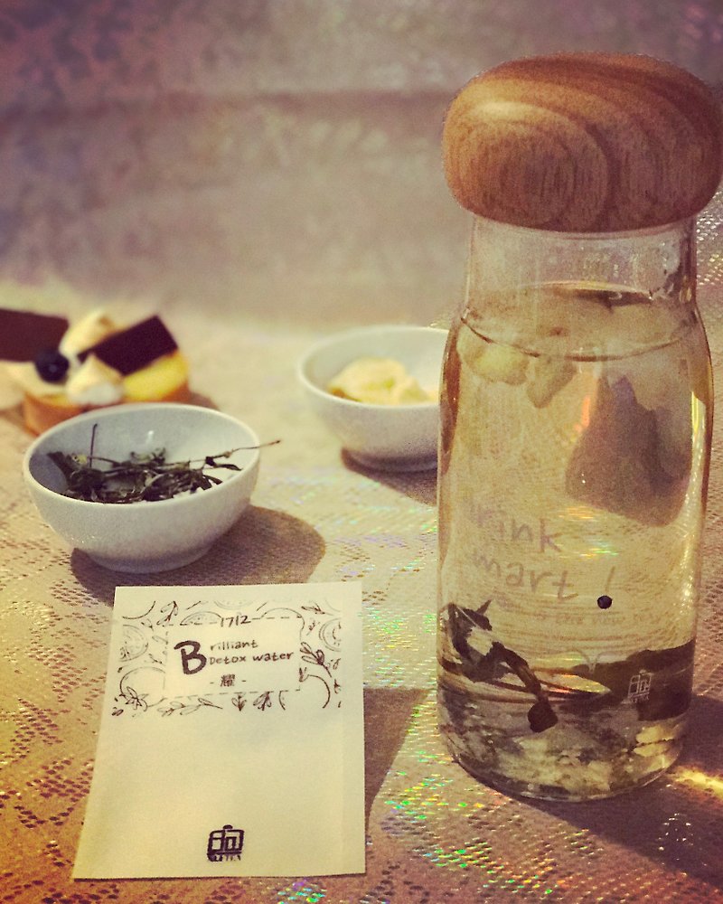 煦茶 XuTea ・有机甜菊+凤梨・Brilliant 耀 ( 8 包入)・Detox Water 系列 - 其他 - 新鲜食材 金色