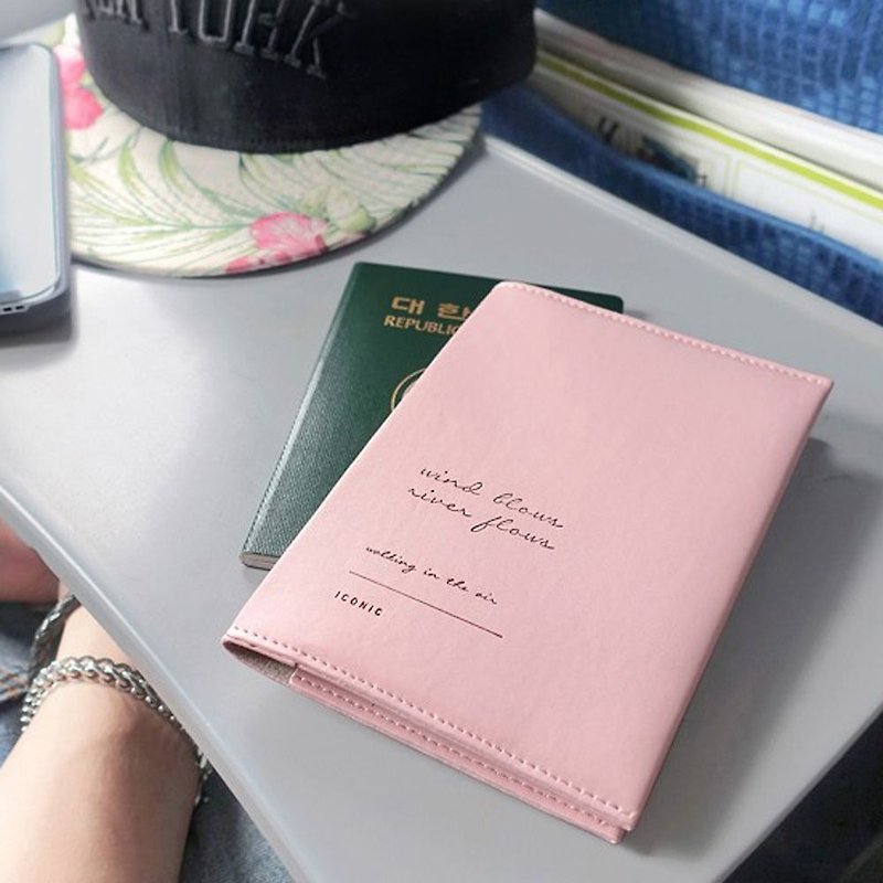 ICONIC 金扣对折护照短夹-甜美粉,ICO52620 - 护照夹/护照套 - 人造皮革 粉红色