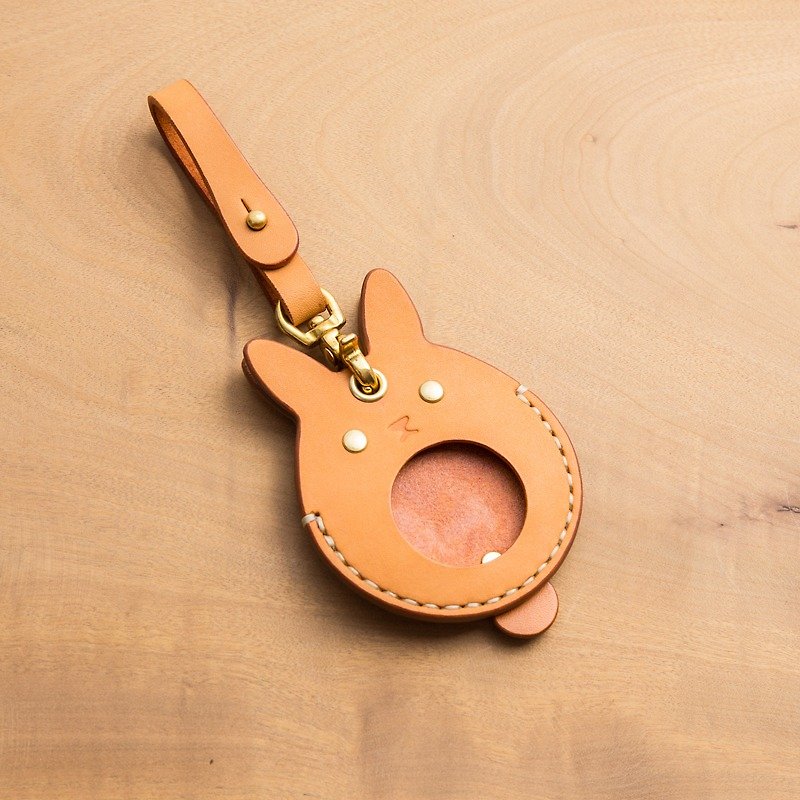 Gogoro钥匙皮套(黄棕色-兔子) - 钥匙链/钥匙包 - 真皮 橘色