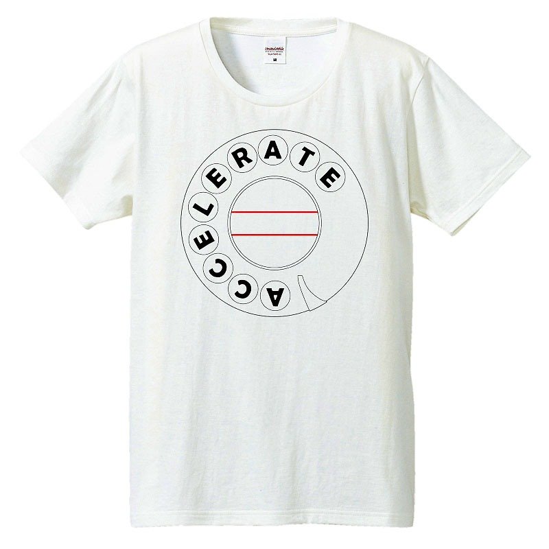 Tシャツ / ACCELERATE - 男装上衣/T 恤 - 棉．麻 白色